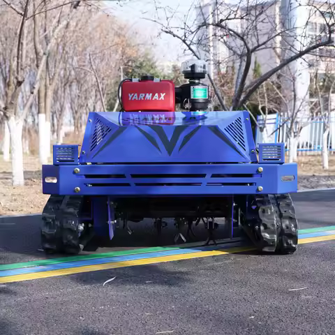 Customized AWY-550s Farm Flail Mower 9HP 225CC 4-Stroke Diesel Self-Propelled Crawler-Mulching Adjus