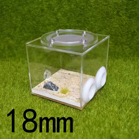 18mm Diameter Dual-Tube Nest Acrylic Ant Enclosure for Pets Tube Breeding Nest Activity Area: 7x7x7c
