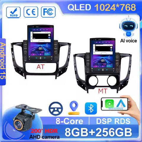 9.7" Vertical Style Screen Android 12.0 Car Radio For Mitsubishi Triton L200 2015-2019 Navigation GP