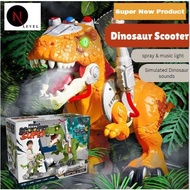 Dinosaur Scooter Kids Ride On Dinosaur Electric with Sounds and Smoke Function Ride on Car Toddler( 