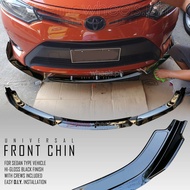 Version 2Universal Glossy Front chin/Front Bumper kits Mirage Hb, G4 , Civic , City , Vios , altis