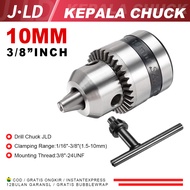 JLD Kepala Chuck 10 mm 3/8" inch JLD Perkakas Bor Tangan - Drill Chuck