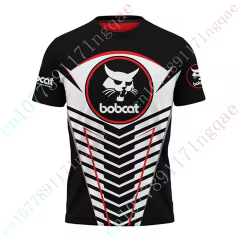 Bobcat Oversized T-shirt Anime T-shirts Unisex Clothing Harajuku Short Sleeve Top Casual T Shirt For