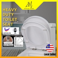 ZM Toilet Seat Cover Plastic Bathroom Penutup Mangkuk Tandas Toilet Bowl Seat Cover Mangkuk Tandas Duduk Jamban