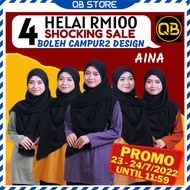🔥4 Helai RM100 🔥HAZEL TD Aina Tshirt Muslimah Labuh Baju Wanita Tshirt Wanita Murah Plus Saiz Tshirt