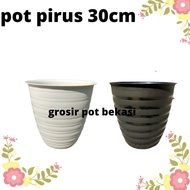 RB TURQUOISE POT 30CM BLACK WHITE WASP MOTIF 30-TRUST POT 30 CM HEIGHT PUTH/ NOT TURQUOISE POT 24 CM