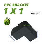 aluminium 1 X 1 two way PVC Outer Corner Hollow Bracket Code 015