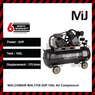 MALCOMAIR 100L / EUROX GOLD 100L 2HP / EUROX GOLD 110L 3HP / MAL-1708 / EAW-7110G AIR COMPRESSOR