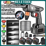 High Power Car Washer Portable High Pressure Water Gun Sprayer Lithium Battery Gun Foam Generator co