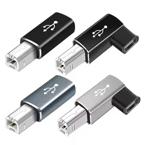 USB 2.0 Printer Adapter USB Type C to Type B Male For Printer Hard Drive Base Fax Machine Scanner US