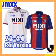 เสื้อฟุตบอลผู้ชาย # JMXX คุณภาพสูง23-24 FC Tokyo J.league เสื้อฟุตบอลชายเสื้อยืดกีฬาหลวม2023 2024 S-