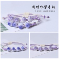 Singul Fashion Beads Knitting Bracelet Girl Sweet Ceramic Beads Bracelet Gelang BFF Gift