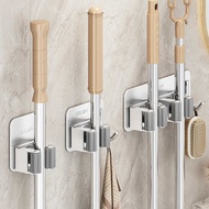 Stainless Steel Mop Hook Broom Clip Perforation-Free Toilet Wall-Mounted Fixed Buckle Broom Hanger S