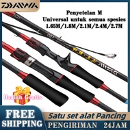 DAIWA Medium Fishing Rod Carbon Lure 1.65/1.8/2.1/2.4/2.7M Fishing Rod ultralight M Power Rod 5.5/6/