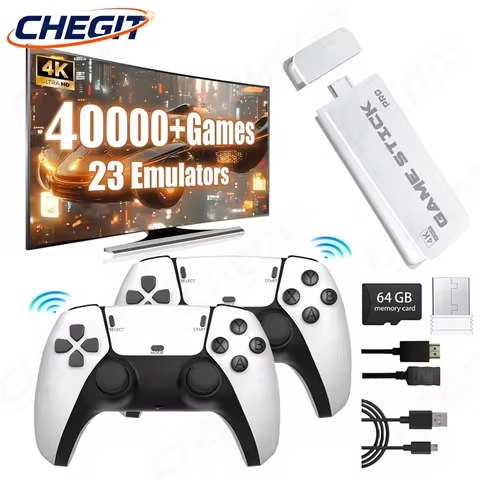 2026 M15 4K TV Game Stick Built-in 3/40000+Classic Games 64G Wireless Handheld Game Player 23+ Emula