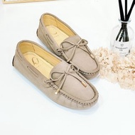 牛皮豆豆鞋-牛灰