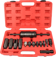 millionhardware - 14pcs Tool Set Diesel Injector Extractor Puller Slide Hammer Removal Tool Kit For 