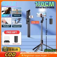 Original Tripod 170cm Selfie Stick LED Light Remote Bluetooth 170cm Multifunction Stainless Steel Se