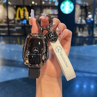 New Mercedes E300L GLE350 C260L GLB220 GLC Mens Key Cover Shell Zinc Alloy Car Interior Accessories 