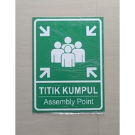Gathering Point Signs - TiKum Signs - Assembly Point Signs