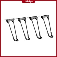 Hisiya กิ๊บติดผมพับได้แบบ4x ได้ Kaki Kaki Meja อุปกรณ์เสริมเหล็กทนทานโต๊ะเฟอร์นิเจอร์ขากิ๊ฟหนีบผมขาส