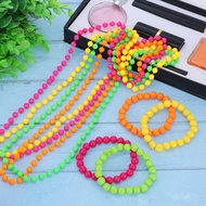 Merryso- 1980s Necklace 80s Party Accessories Neon 80s Costume Accessories Set for Women Perfect for