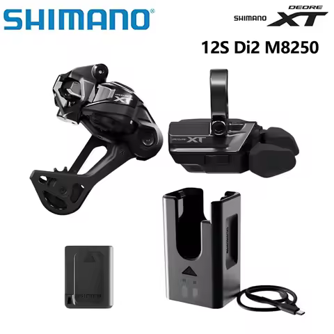 Shimano Deore XT Di2 M8250 1X12 Speed Wireless Electronic Shifting System SW+RD+EC-DN100 Charger For