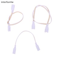 interfun4w 5Pcs Flexiable Double End 3Pin LED Tube Connector Cable Wire T4 T5 T8 Extension Cord For 