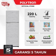 POLYTRON Kulkas 2 Pintu Belleza 220 liter PRM 23CMS