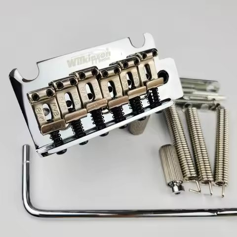 Wilkinson 2 post point Chrome Silver Double swing Electric Guitar Tremolo System Bridge for ST and s