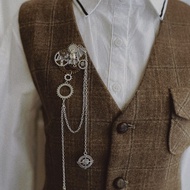 Gothic Vampire Bat Retro British Style Tassel Steampunk Gay Accessories Shirt Vest JK Brooch 1.8