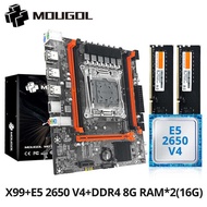 MOUGOL New X99 Motherboard Set with Intel Xeon E5 2650 V4 CPU & Dual-channel DDR4 8Gx2 2133MHz ECC R