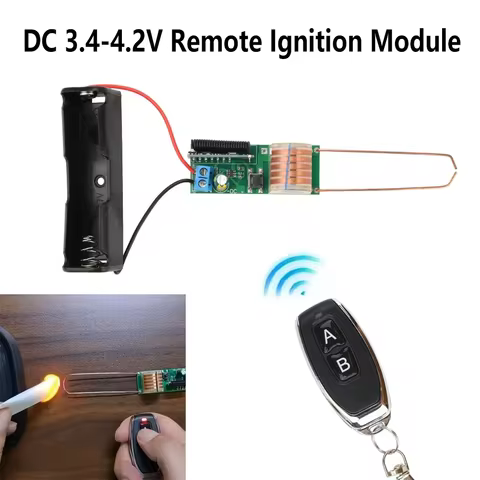 High Voltage Generator 10KV Arc Igniter Module with Remote Control DC 3.7V Boost Step Up Module Igni