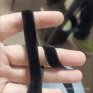 Encrypted velvet ribbon, black velvet suede ribbon, lace trim, shoe and hat bows, clothing QFPY