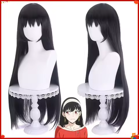 Synthetic Cosplay Wig Inspired By Spy-Thorn Princess Elegant Yoru Blair Style with Realistic Scalp f