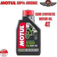 MOTUL 5100 4T 15W-50 SEMI SYNTHETIC ENGINE OIL 1L