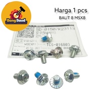 8 m5x8 key bolt SHORT m5 cap flange bolt