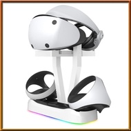 [chasoedivine.] For PS VR2 Charging Station with Colorful RGB Light and Headset Holder,VR Game Contr