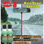 Super8 Rain Repel Additive windscreen washer windshield cleaner water repellent car kalis air cermin