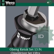 WERA Obeng Ketok Set 05133285001 Screwdriver set 13 pieces Kraftform