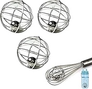 SNAIL GARDEN 3 Pcs Shaker Balls, Stainless Steel Whisk Ball,Protein Mixing Ball,Double Ball Structur