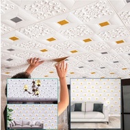 Ceiling decoration sticker 3D three-dimensional self-adhesive wall sticker bedroom warm ceiling wall