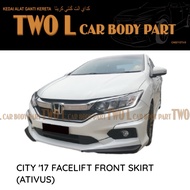 honda city 2017 2018 gm6 bodykit ativus atv abs oem skirt