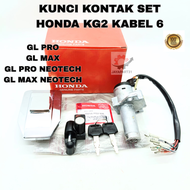 KUNCI KONTAK SET HONDA KG2 KABEL 6 ASLI ORIGINAL GL PRO GL PRO NEOTECH GL MAX