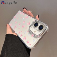 Elegant Flower Diamond Frame Casing For Vivo Y19E Y19S GT Y18 Y18E Y18i Y18S Y17S Y16 Y04 Y04S Y03 Y