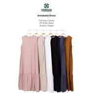 KATUN FEMMEWEAR - ANNABELLE DRESS | Women's inner dress, cotton linen ruffle