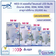 NeoX หลอดไฟ LED BULB  รุ่นไดมอนด์  มี 4 ขนาด  20W  30W  40W 50W   รุ่น DIAMOND BULB  มีแสงขาวและแสงเหลือง *เลือกวัตต์ได้ มอก.1955-2551