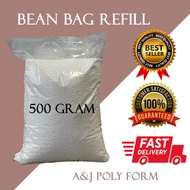 0.5KG BEAN BAG REFILL FILLING/ BIJI KABUS (Polystyrene Poly Foam BEADS 500gram) 懒人豆袋沙发
