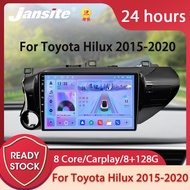 Jansite 2Din Car Radio Multimedia Player For Toyota Hilux Pick Up AN120 2016 - 2020 Android 12 4G GPS Navigation Head Unit Carplay