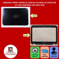 NEW 14" DELL INSPIRON 14R 5420 7420 N5420 N7420 LCD TOP COVER SWICTHABLE A CASE & BEZEL B CASE